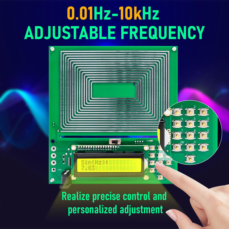 [Australia - AusPower] - Frequency Generator for Healing, Schumann Wave Resonance Generator, Frequency Healing Devices, Adjustable Sine Wave Resonance Generator, Ultra-Low Frequency Pulse Generator 