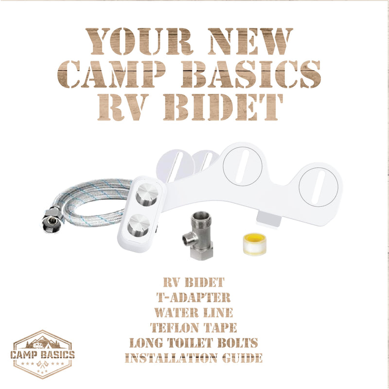 RV Bidet Made to Fit Your RV and Camper Trailer | Easy to Install and Self Cleaning | Non Electric | Upgrade Your RV