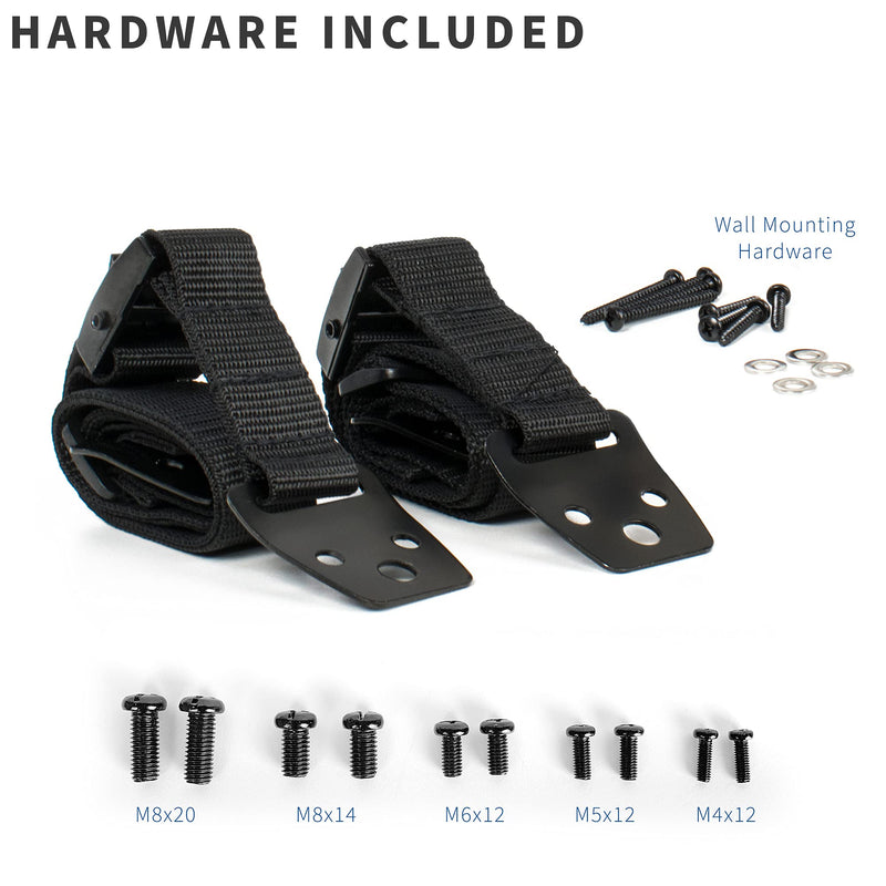 [Australia - AusPower] - TV Anti-Tip Heavy Duty Dual Cable, Non Tipping Safety Strap Kit for Flat Screen and Furniture Mounting STAND-SK02 