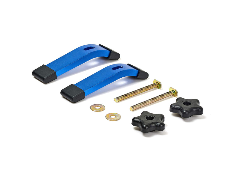 [Australia - AusPower] - Aluminum T-track Hold Down Clamps,6-3/8"L x 1-1/4"Width-Woodworking and Clamps - High Strength Aluminum Alloy 6063 - Fine Sandblast Anodized - Blue Color (T-track Hold Down Clamps 2pk) T-track Hold Down Clamps 2pk 