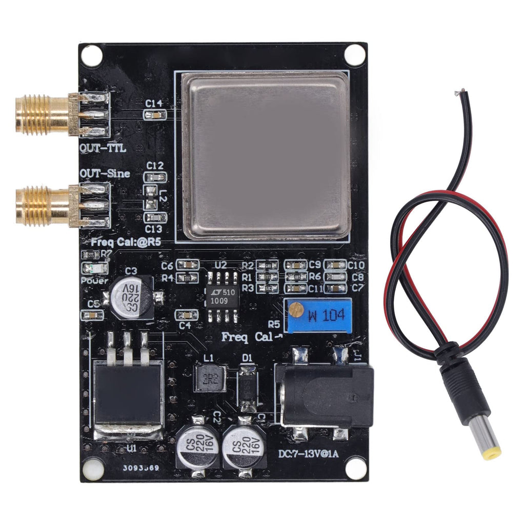 OCXO 10MHz Frequency Standard Reference Module SMA Female Crystal Oscillator Frequency Reference Board Frequency Counter for Audio Systems