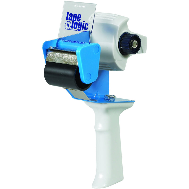 Tape Logic (1 Pack) Industrial Carton Sealing Tape Dispenser, 2", Blue/White 1 Pack