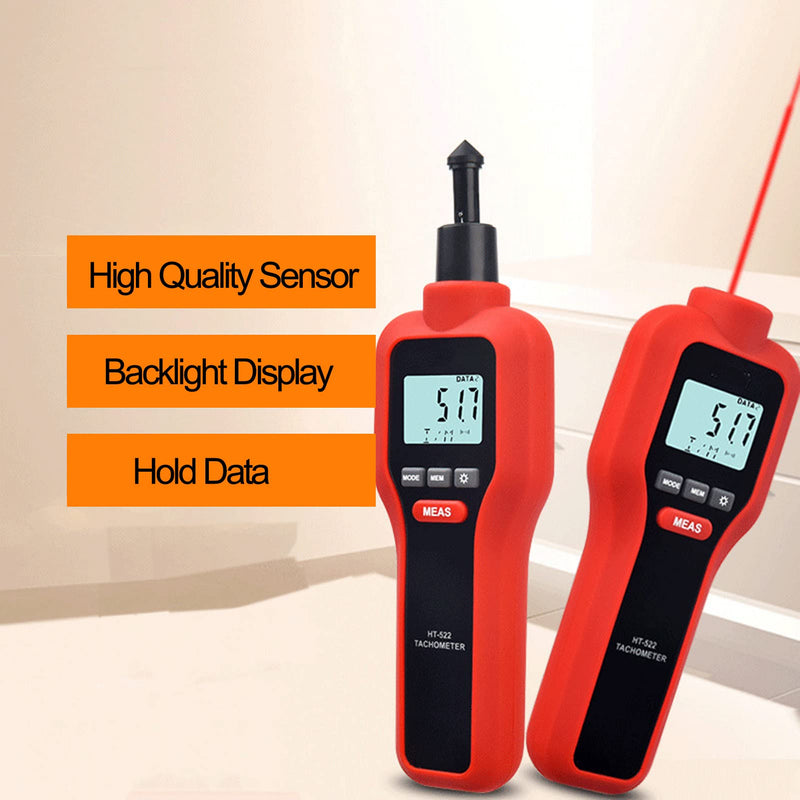 [Australia - AusPower] - ThreeH Digital Speedometer Non-Contact Measurement Speed Speedometer High Accuracy RPM Gauge Marker Batteries Included 