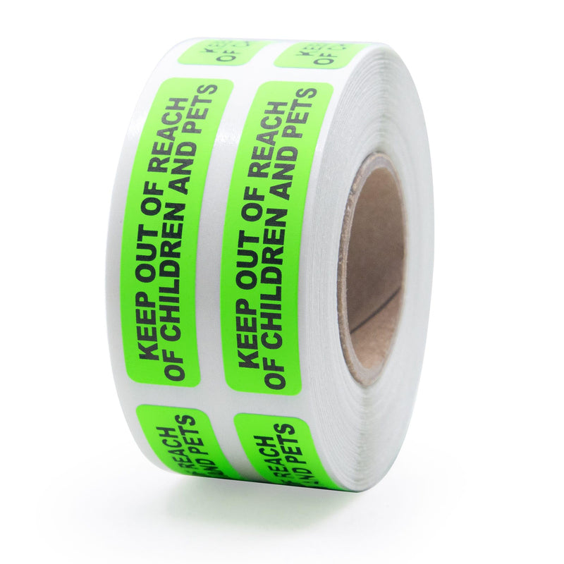 Keep Out of Reach of Children and Pets Medical Labels