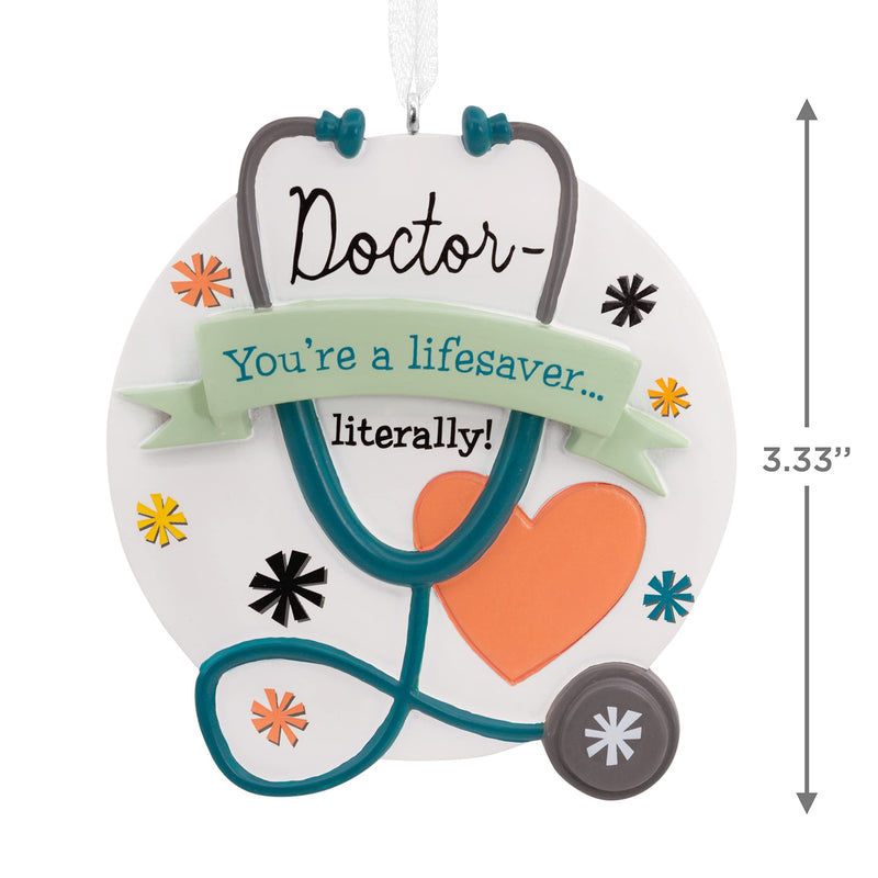 [Australia - AusPower] - Hallmark Doctor Lifesaver Stethoscope Christmas Ornament 