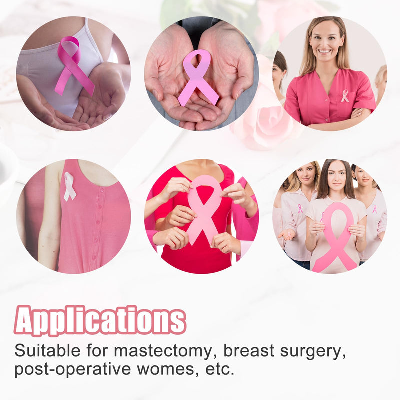 [Australia - AusPower] - 2pcs Shower Lanyard with 2 Hooks for Mastectomy Drain Holder, Pink Post-Mastectomy Must Haves Mastectomy Gifts for Women Drainage Bulbs After-Surgery Recovery Management Rope Clips Accessories 