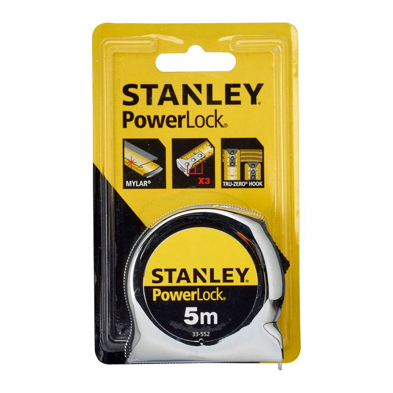 STANLEY 0-33-552 Powerlock Tape, 5m Metric Only 5 m