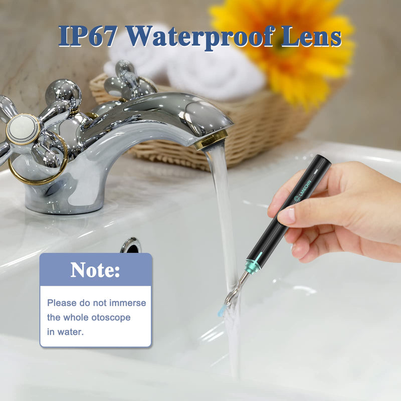 Ear Wax Remover, 1920P Ear Cleaner, 8 Attachments Otoscope | 1920P HD Sensor, 3 Axis Gyroscope, 6 LED Lights, IP67 Waterproof Lens, Compatible with Android smartphones, iPhones and iPads.