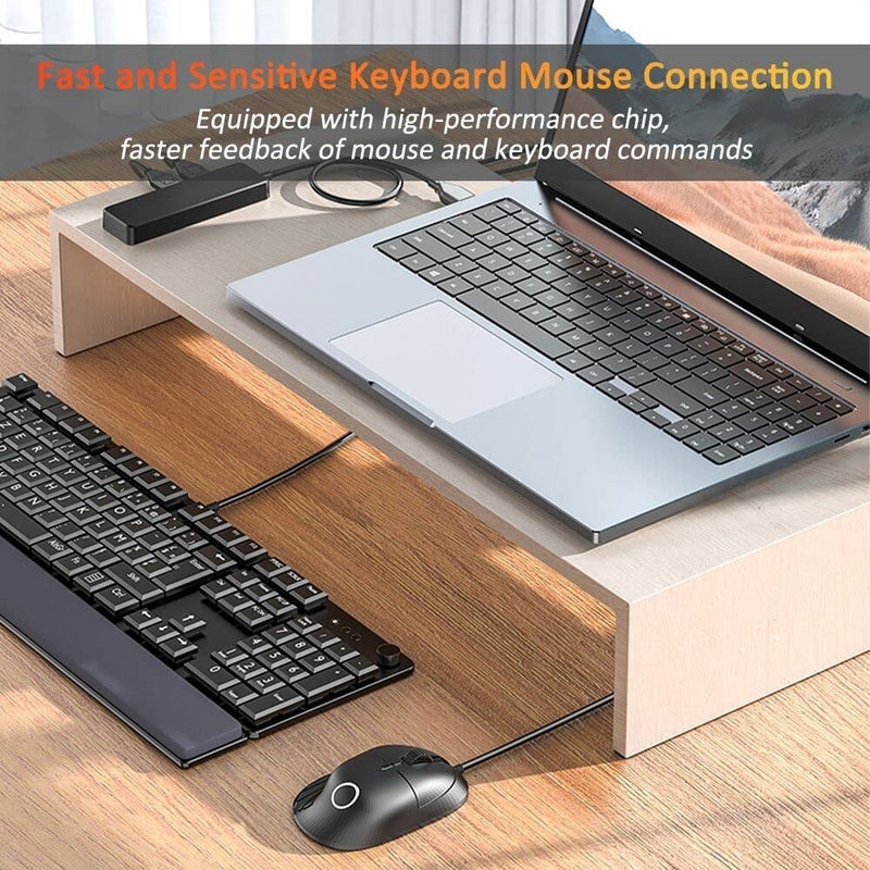 [Australia - AusPower] - USB 3.0 Hub, VIENON 4-Port USB Hub USB Splitter USB Expander for Laptop, Xbox, Flash Drive, HDD, Console, Printer, Camera,Keyborad, Mouse Expand 4 USB 