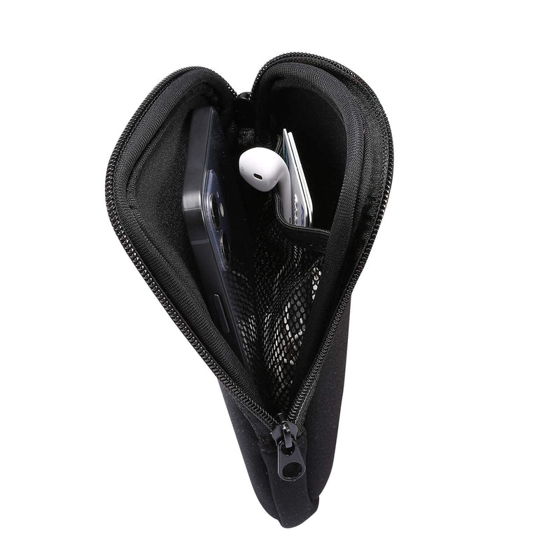 [Australia - AusPower] - Neoprene Phone Sleeve Case Zipper Cell Phone Pouch For Samsung Galaxy A54 A53 A34 A15, S24 Ultra S24+ S23+ S22+ S23 FE S21 FE S20 FE, iPhone 15 Pro Max 14 13 Pro Max 15 Plus, Pixel 7 8 Pro -L Black Large 