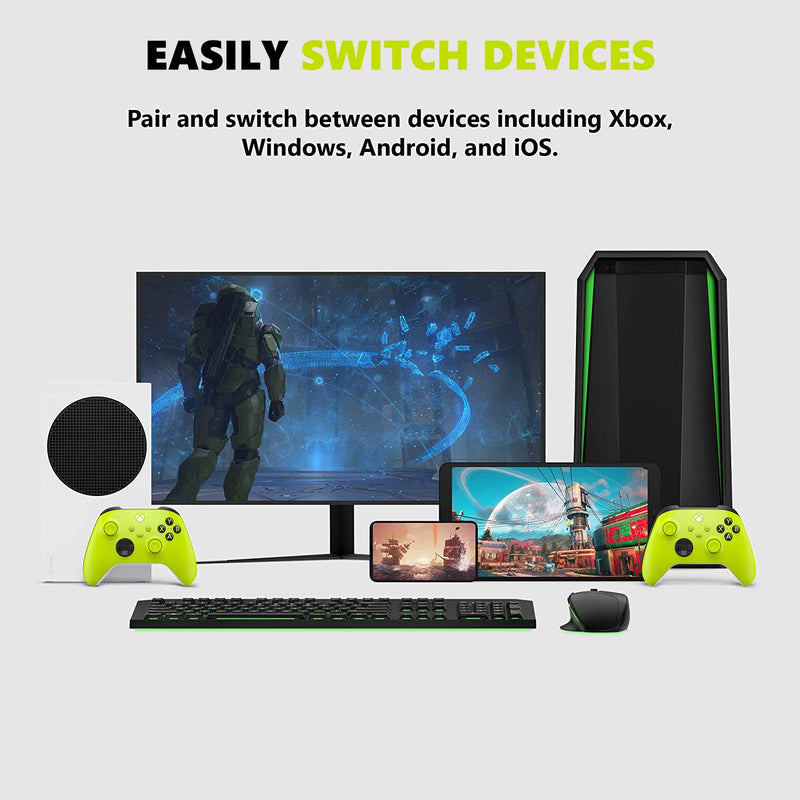 [Australia - AusPower] - Xbox Core Wireless Gaming Controller – Electric Volt – Xbox Series X|S, Xbox One, Windows PC, Android, and iOS Wireless Controllers 