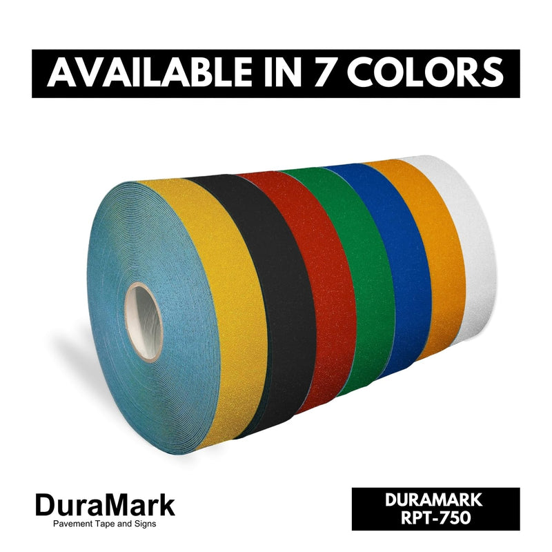 DuraMark Reflective RPT-750 Yellow Reflective Pavement Marking Tape – Bast Federal Certified, Slip Resistant, Premium Durability, Outdoor, Heavy-Duty, Rubber Base Safety Tape, (2 Inches x 18 Feet) 2 Inch x 18 Ft