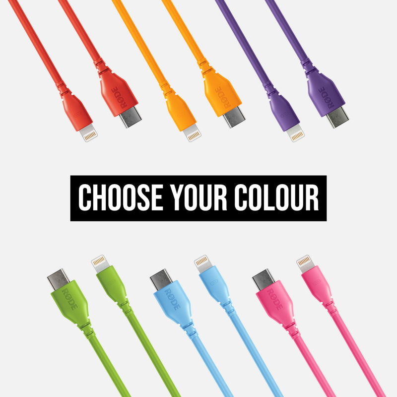 RØDE SC21 — 30cm Short USB-C to Lightning Cable for Connecting RØDE Audio Devices to Lightning iPhones (NOT a Charging Cable) Black