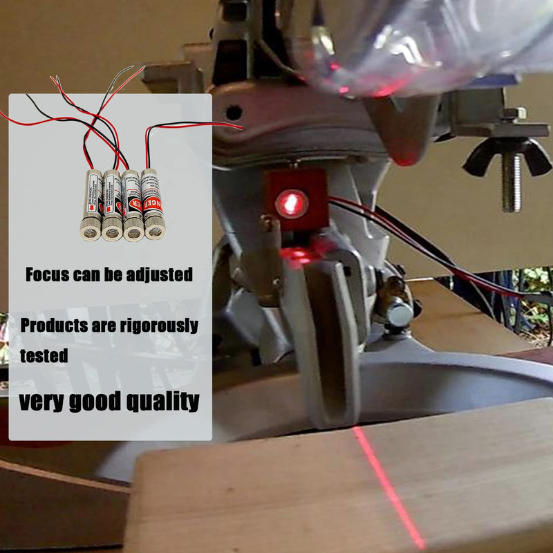 [Australia - AusPower] - Red line laser module Industrial Laser Group Module adjustable focal length (line-10pack) Line-10pack 