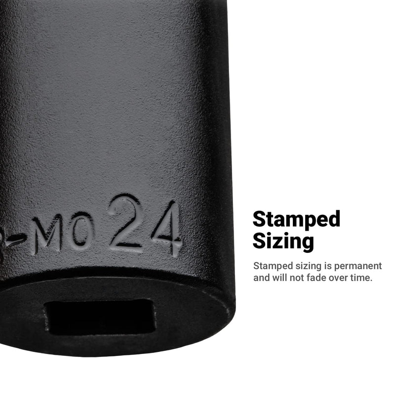 [Australia - AusPower] - Capri Tools 10 mm Shallow Impact Socket, 3/8-Inch Drive, 6-Point, Metric 