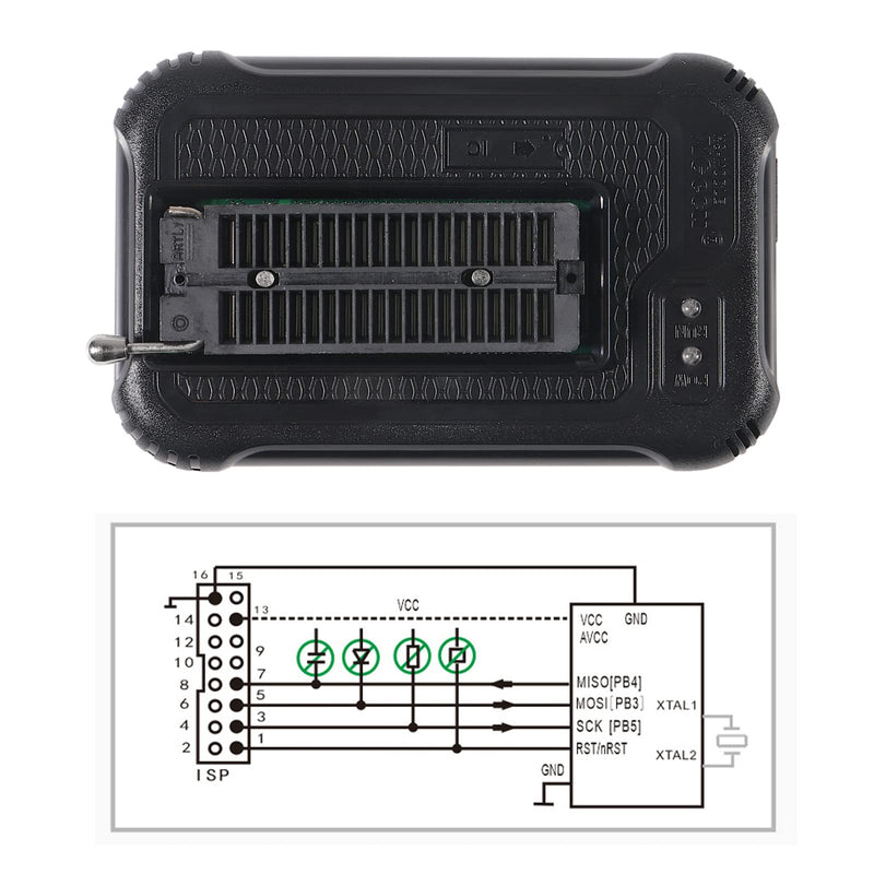 [Australia - AusPower] - T48 TL866-3G Programmer Support 31000+ ICS for EPROM/MCU/SPI/Nor/NAND Flash/EMMC/IC Tester/ TL866CS TL866II Plus Replacement (T48 [TL866-3G] Programmer) T48 [TL866-3G] Programmer 