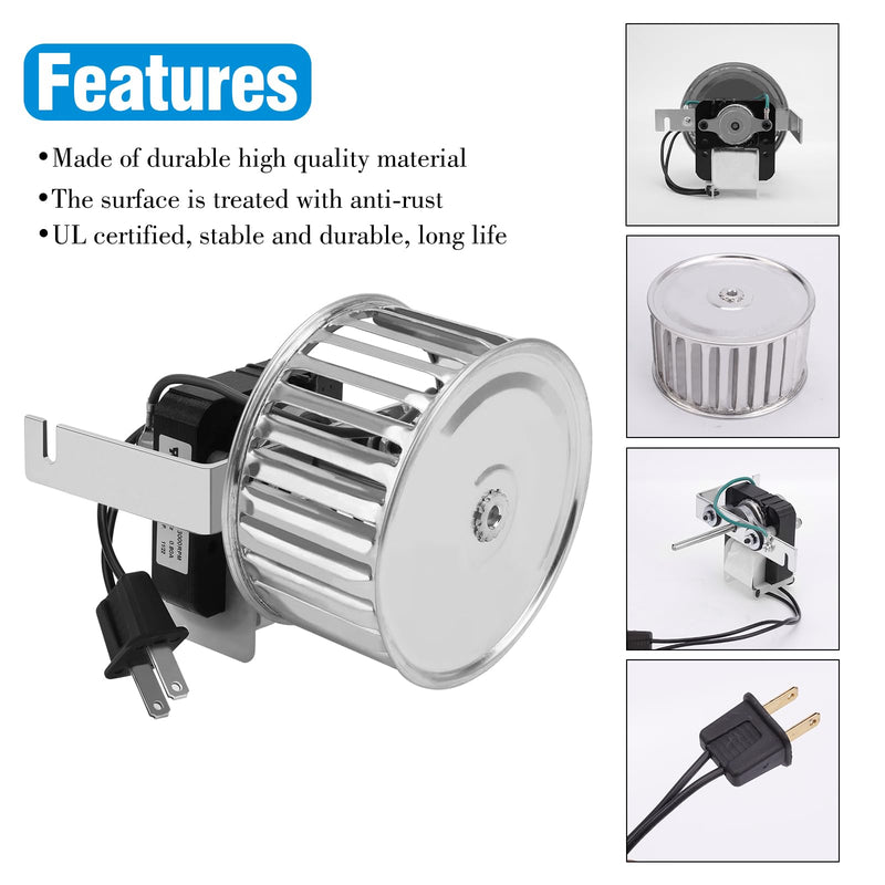 Upgrade 82229000 Bathroom Vent Fan Motor and Wheel Compatible with Nu-Tone Bro-an 9415 9415F 9415H 9415N 9425, Vent Bath Fan Motor Replace 82229000 S82229000 C-82230 68627000 K7895, CCW