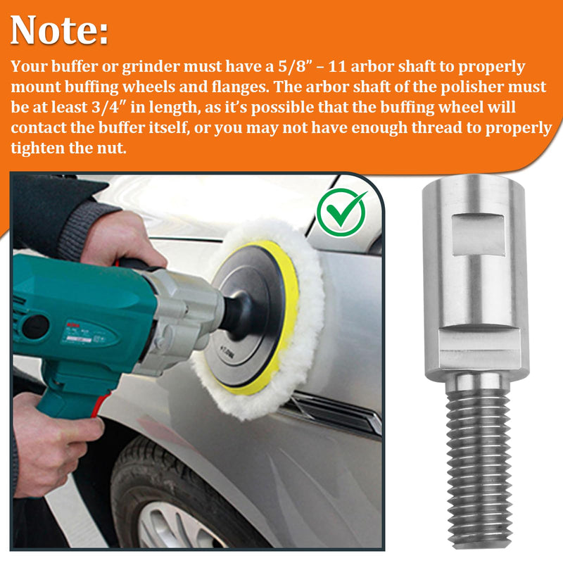 [Australia - AusPower] - Airway Buff Extender, 3-1/2" Aluminum Airway Buffing Wheel Extension Shaft for Aluminum Wheel Polishing Kit, Angle Grinder Extension Rod, Buffing Machine Accessories(1PCS) 