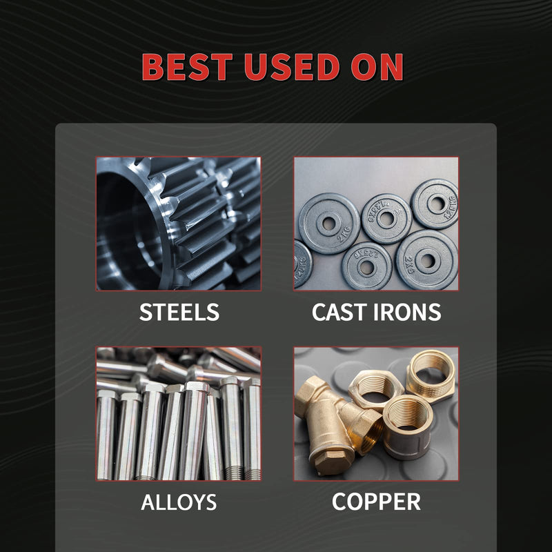 [Australia - AusPower] - S&F STEAD & FAST Carbide Burr with ¼ Shank ½ Cutter Dia 1 Length, Professional Grade Tungsten File, Die Grinder Bit for Electric or Air Die Grinder, Cylinder End Cut, Grinding Burr bit for Metals SB5DC 