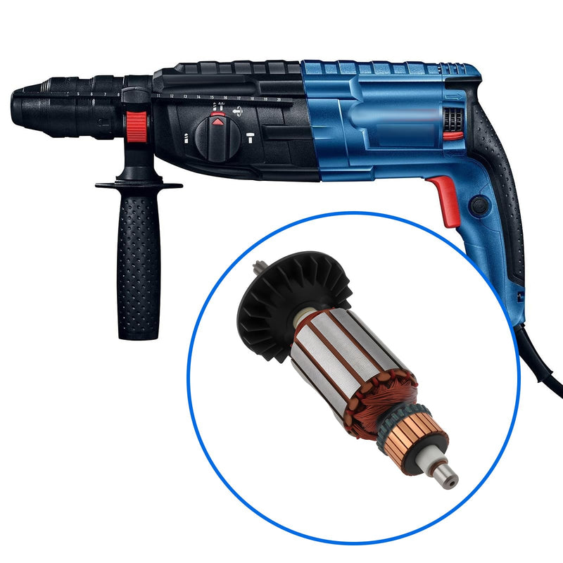 EMSea Electric Hammer Drill Anchor Rotor 6 Teeth 1614010227 Compatible with Bosch GBH 2-24 DSR GBH 2 SR GBH 2-24 DFR