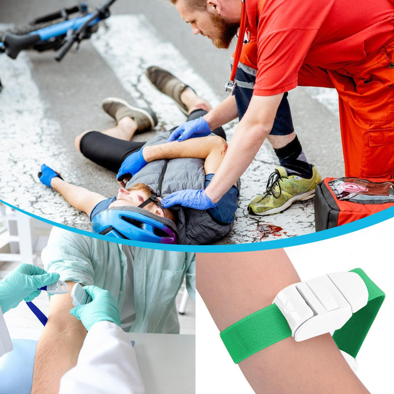 Simsky Tourniquet Storage Hose, Medical Vein Congestion with Quick One-Hand Operation, Universal for First Aid, Blood Collection & Sports Injuries, Practical Set for Emergencies, Pack of 3