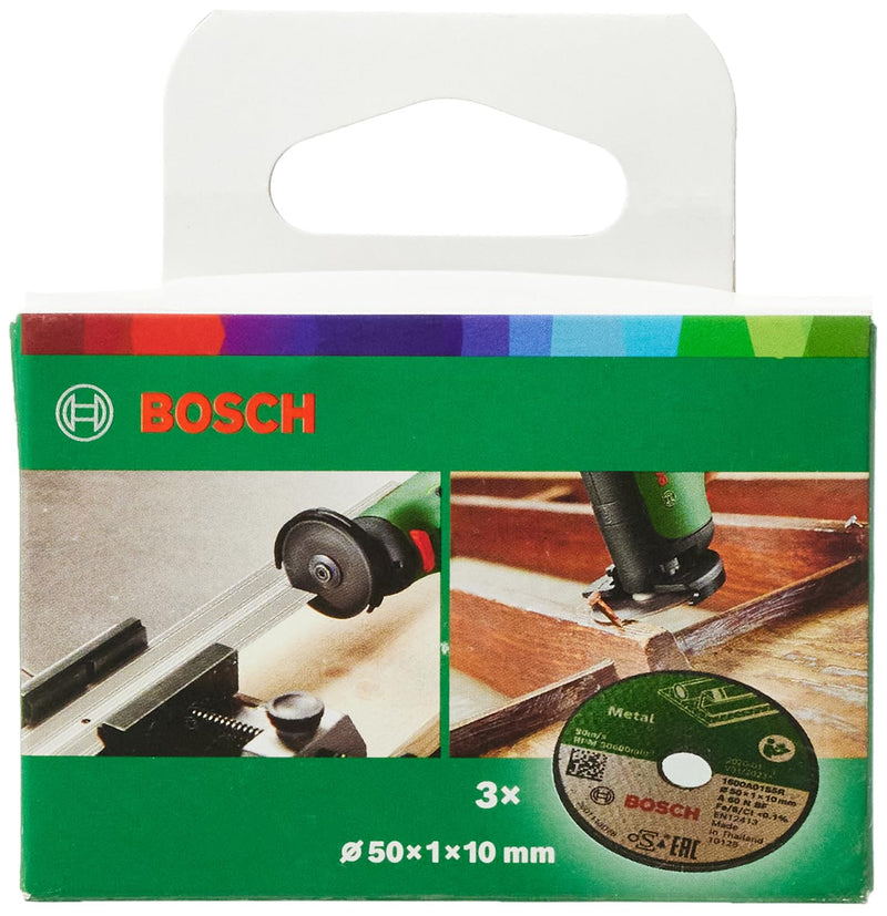 Bosch Accessories Pack of 3 Cutting Discs (for Metal, Diameter 50 mm, Accessories Bosch EasyCut & Grind)