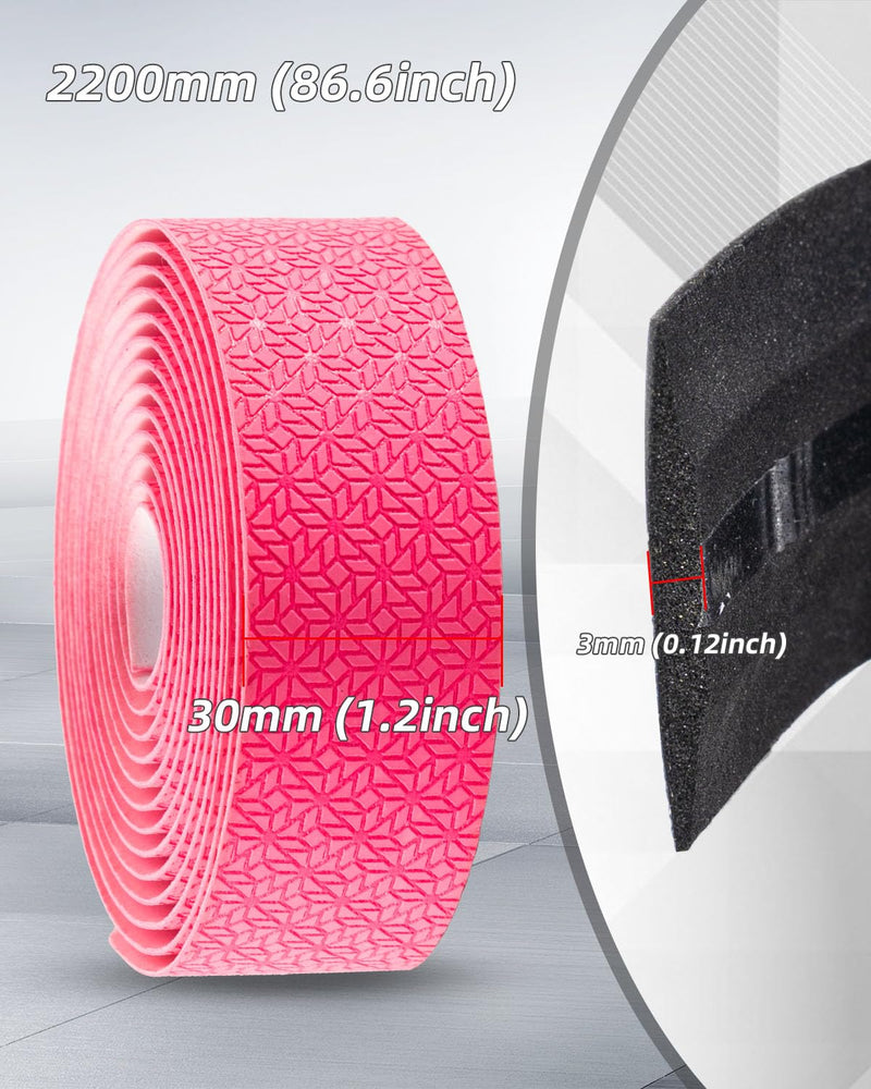 ROCKBROS EVA Road Bike Handlebar Tape Bicycle Bar Tape with Multiple Colors Cycling Handle Wraps for Better Grip-2 Rolls Sanded Embossing1