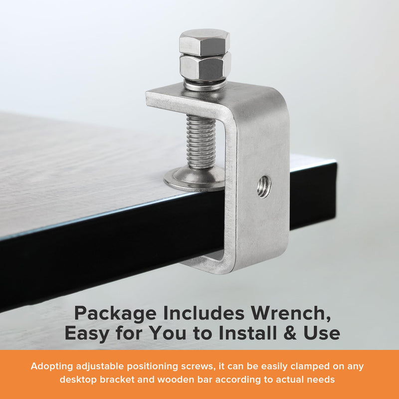 [Australia - AusPower] - 304 Stainless Steel C Clamp,1 1/2 Inch Tiger Clamp Woodworking Clamp Heavy Duty C Clamps for Woodworking, Welding and Construction,Features Stable Wide Jaws and Protective Pads(2 Pcs) 45mm-2 Pcs 