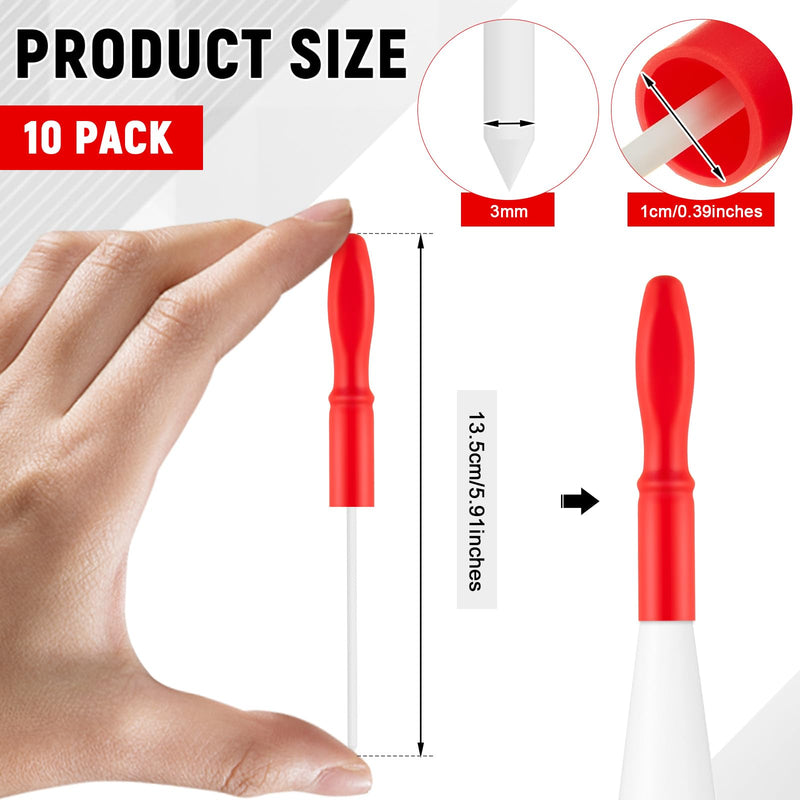 [Australia - AusPower] - Gisafai 10 Pack Caulk Tube Caps Reusable Caulk Tube Sealer Caps Tool for Sealing and Preserving Open Universal Prevent Drying(Red) Red 