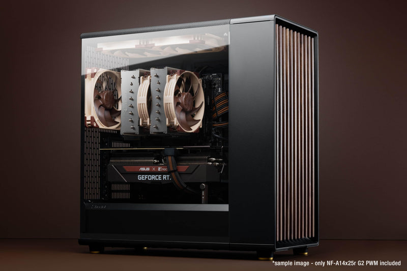 [Australia - AusPower] - Noctua NF-A14x25r G2 PWM, Premium-Quality Quiet Round-Frame 140mm PC Fan, 4-pin (Brown) 