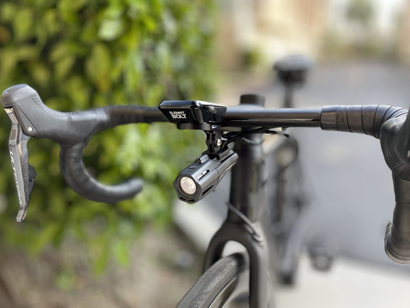 [Australia - AusPower] - Integrated Aero Handlebar Out Front Cycling Computer Road Bike Mount Compatible with Garmin, Wahoo, CatEye, and Bryton with GoPro Action Camera and Bike Light Attachment 