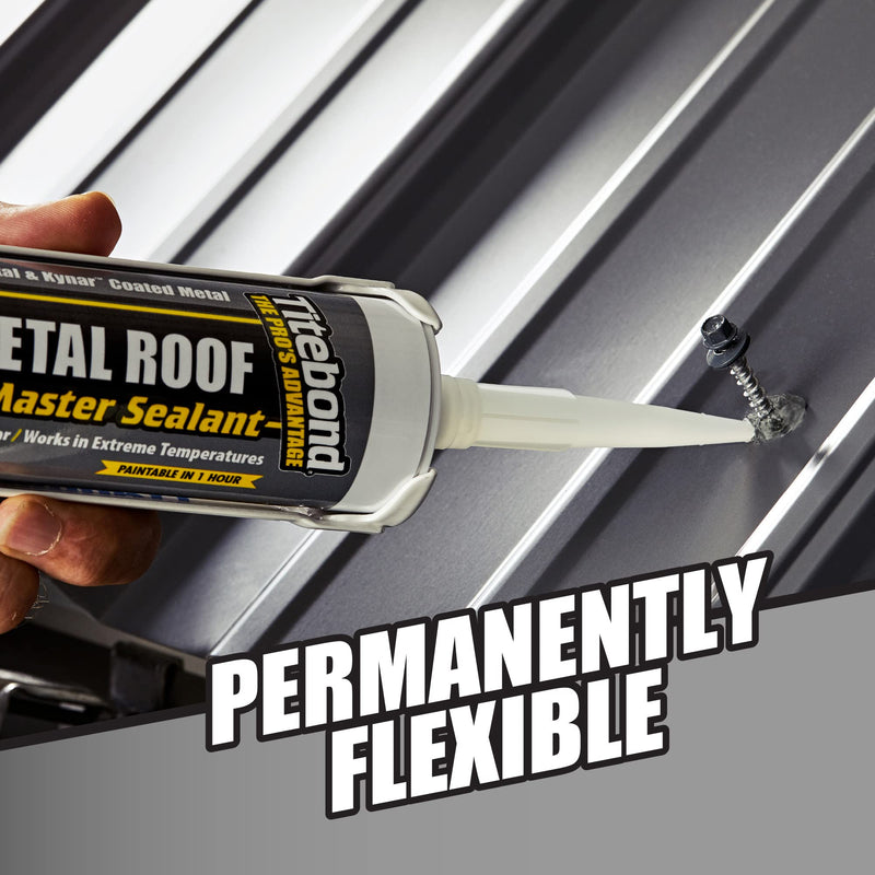 [Australia - AusPower] - Titebond WeatherMaster Metal Roof Sealant 61031 White 9.5 Oz. 1 Count 61031, White 