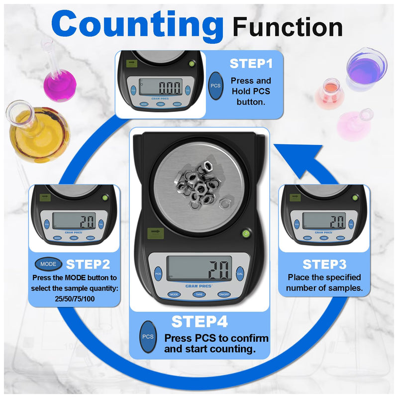 [Australia - AusPower] - Digital Lab Scale 600g X 0.01g Accuracy,Precision Electronic Gram Scale,Analytical Balance Scientific Scale,for Jewelry, Powders, Coins, Etc. 