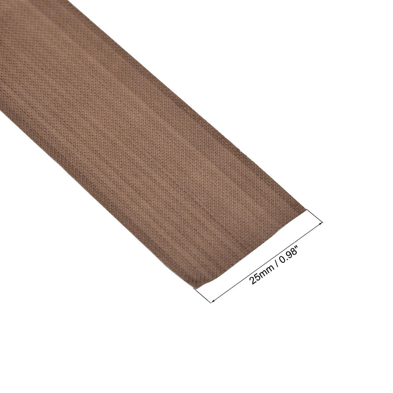 uxcell Heat Resistant Tape High Temperature Tape PTFE Film Adhesive Tape 25mm Width 10m 33ft Long Brown