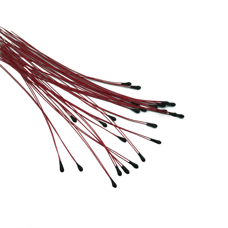 [Australia - AusPower] - 10Pcs NTC Thermistor MF52B 10K 3950 1% Wire Length 60mm, enameled Wire thermistor 10K Ohm Resistance Value Temperature Sensor for Household appliances 