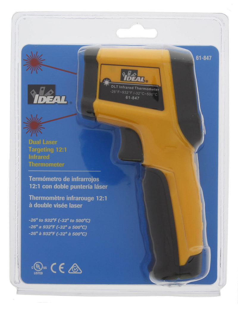 [Australia - AusPower] - IDEAL Industries INC. 61-847 Dual Laser Targeting Infrared Thermometer 