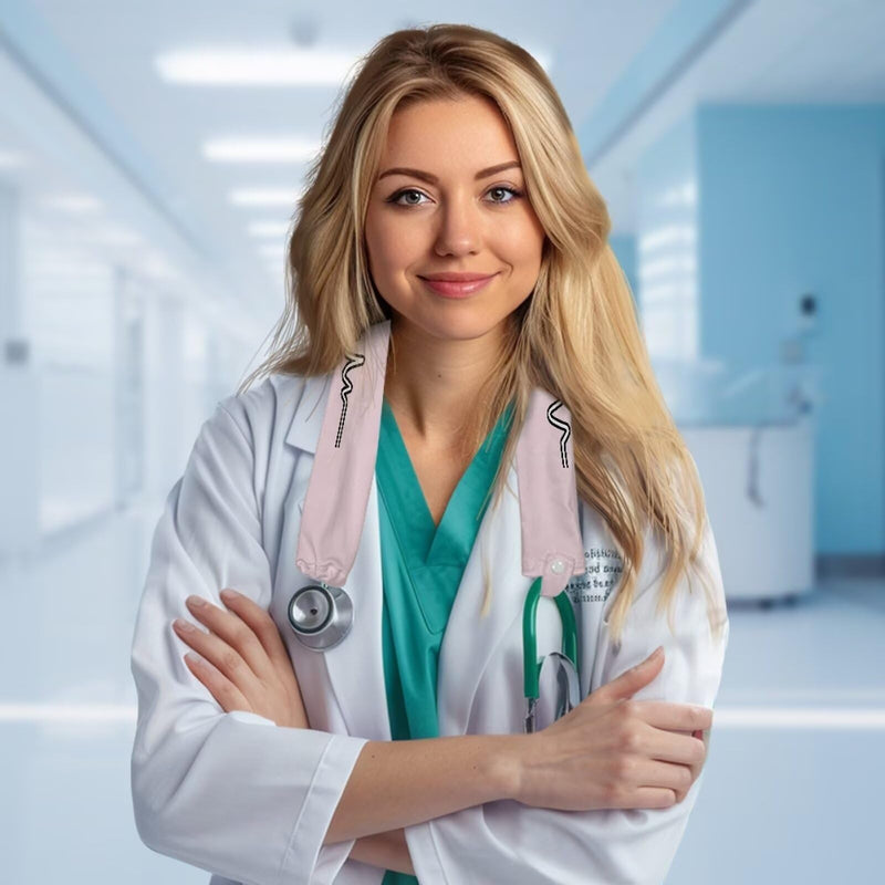 [Australia - AusPower] - Rnyleeg Pink Stethoscope Covers for Nurses Pretty Stethoscope Cover Sleeve Universal Stethoscope Accessories 1 