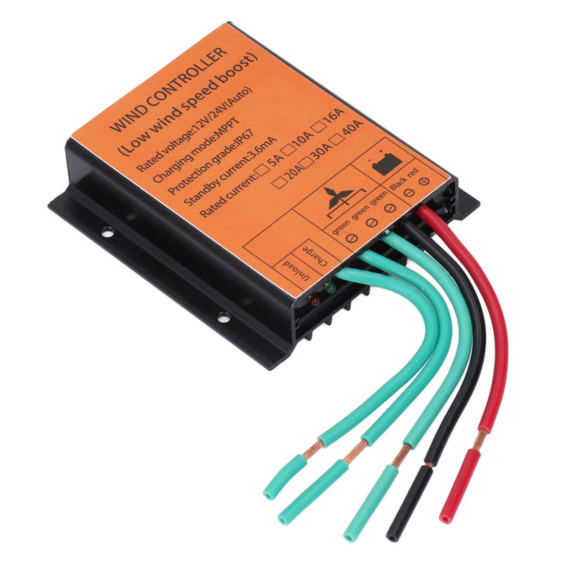 [Australia - AusPower] - Wind Turbine Generator, 12V/24V Wind Turbine Charge Controller IP67 MPPT Wind Turbine 16A 300W-1000W Step up Wind Battery Controller 