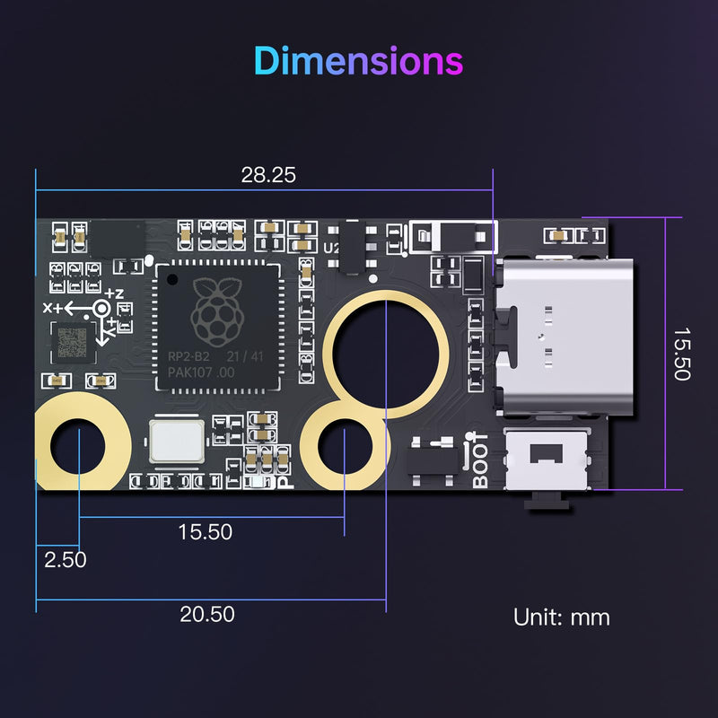 BIGTREETECH S2DW V1.0 Acceleration Sensor Module Compatible Klipper/BIGTREETECH Pi/Raspberry-Pi, High Resolution Tilt-Sensing Accelerometer