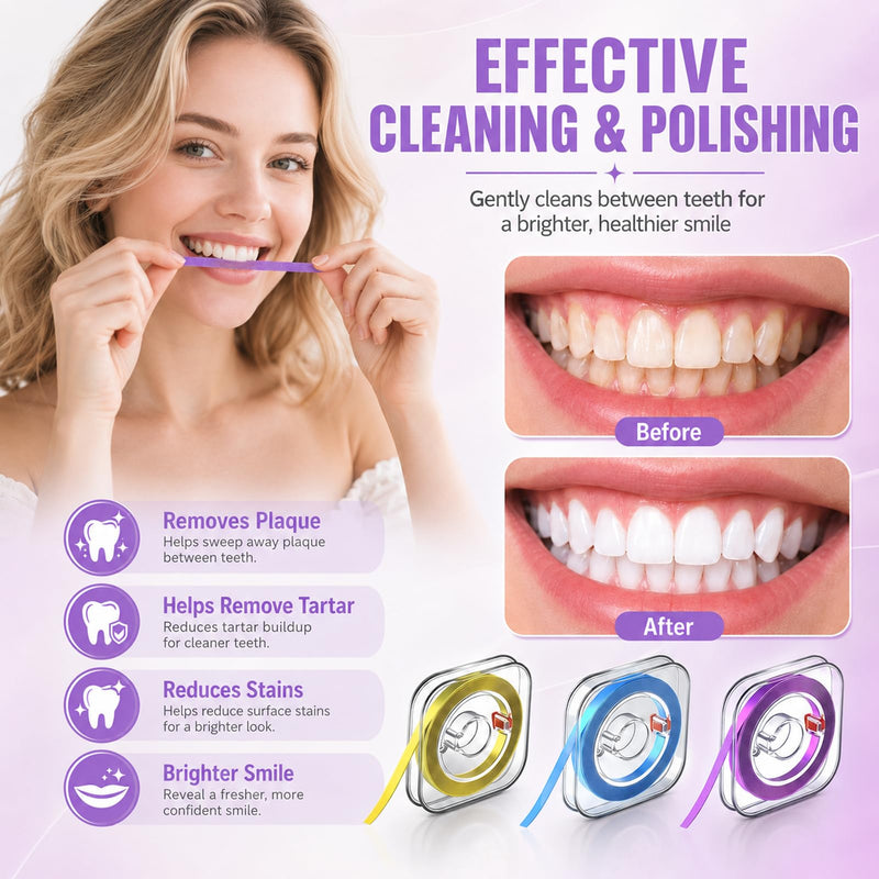 3 Volumes Tooth Sandpaper, Polishing Strips Between Teeth | Tooth sandpaper, tooth polishing strips, dental polishing strips, tooth sandpaper for spaces (4 mm x 6 m)