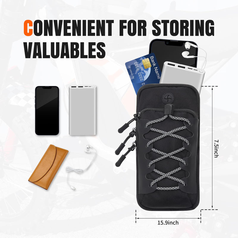 Dirt Bike Frame Bag for Surron, Front Battery Cover Storage Bag Compatible with Surron Light Bee S/X X160 X260 Talaria Sting, Waterproof Motorcycle Accessory – Black