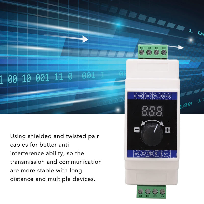 [Australia - AusPower] - 4-20mA Current Signal Generator, Adjustable Current Simulator with 3-Digit Display Analog Simulator for PLC Panel Debugging, Rail Installation for Industrial Equipment Testing 