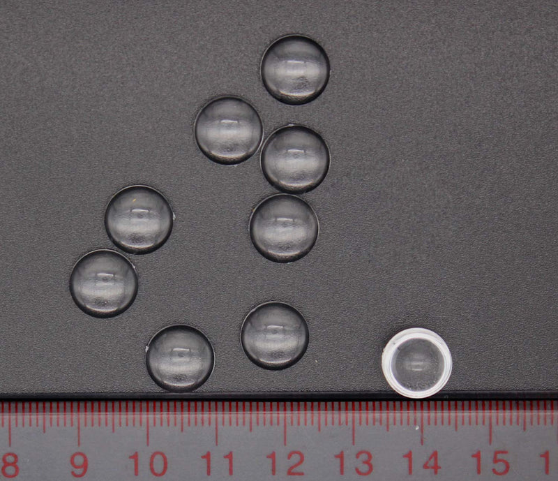 [Australia - AusPower] - 10pcs x 10MM LED Optical Lens Smooth Convex Lens for 1W 3W LED Lens 