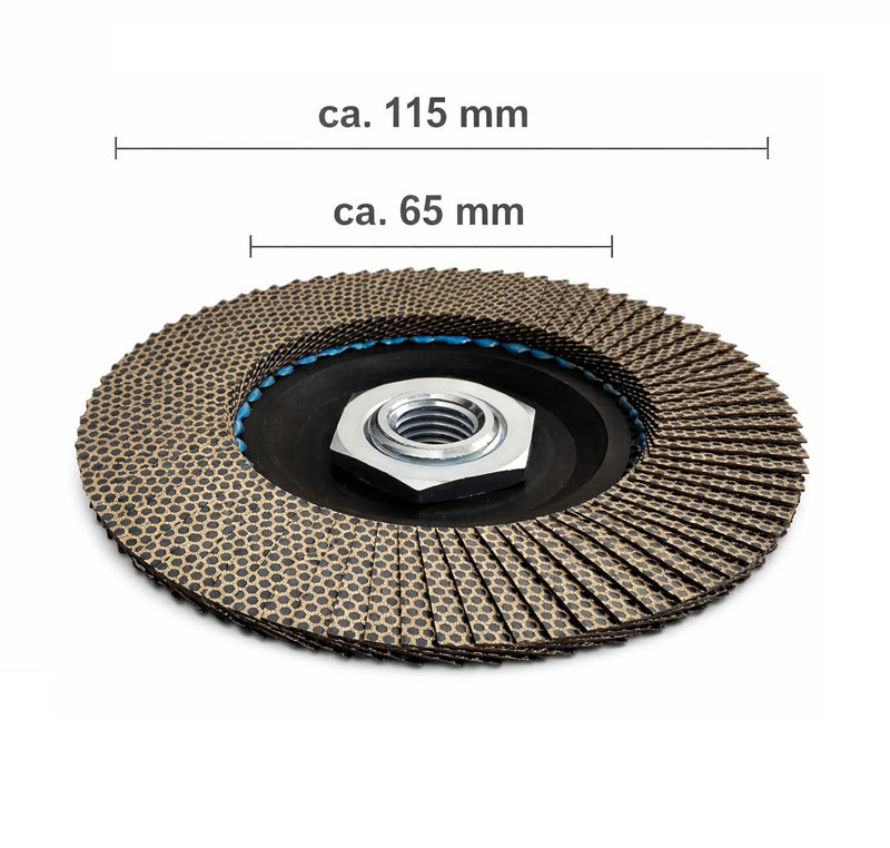 Diamond Grinding Wheel K120 | Slat Disc (80 Diamond Blades) - for Tiles, Ceramics, Natural Stone, Porcelain Stoneware, Concrete 120 grit