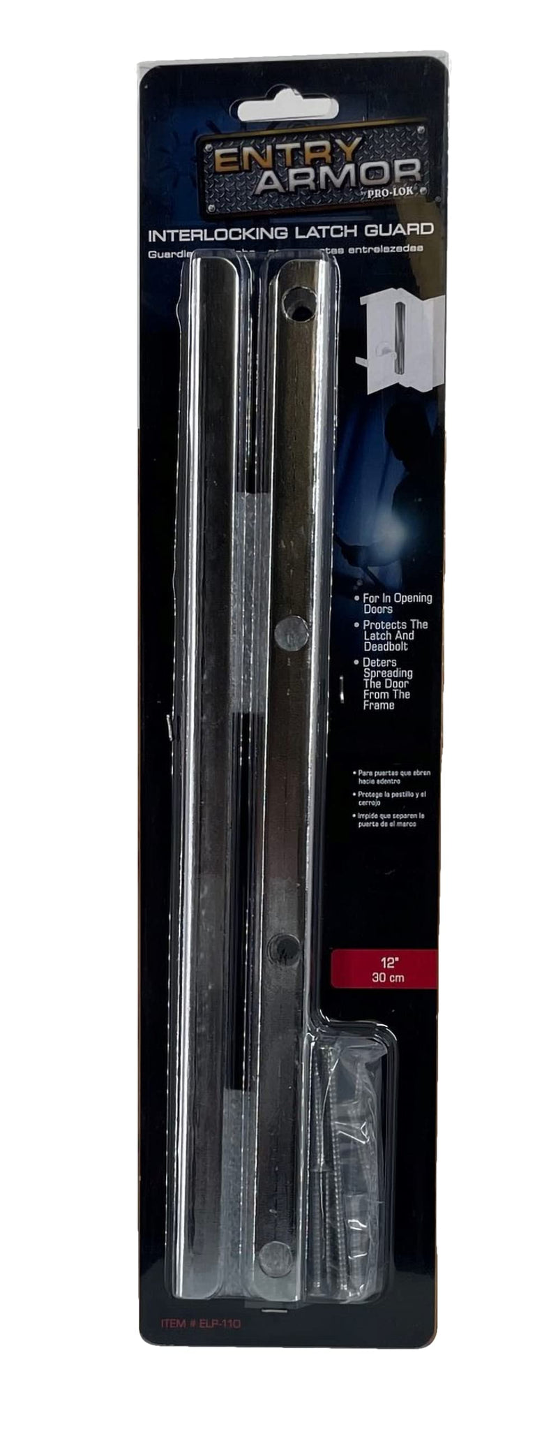 [Australia - AusPower] - Pro-Lok 12" Interlocking Latch Protector (Chrome Finish) 