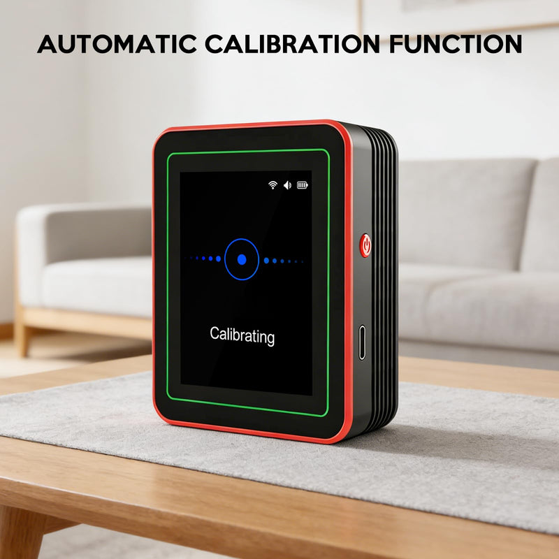 [Australia - AusPower] - Air Quality Monitor Home Indoor - 15-in-1 Professional Air Meter with HCHO, CO2, PM, TVOC, AQI, Temperature & Humidity, Real-Time Display, App Control, Portable, Accurate for Home & Office Use 