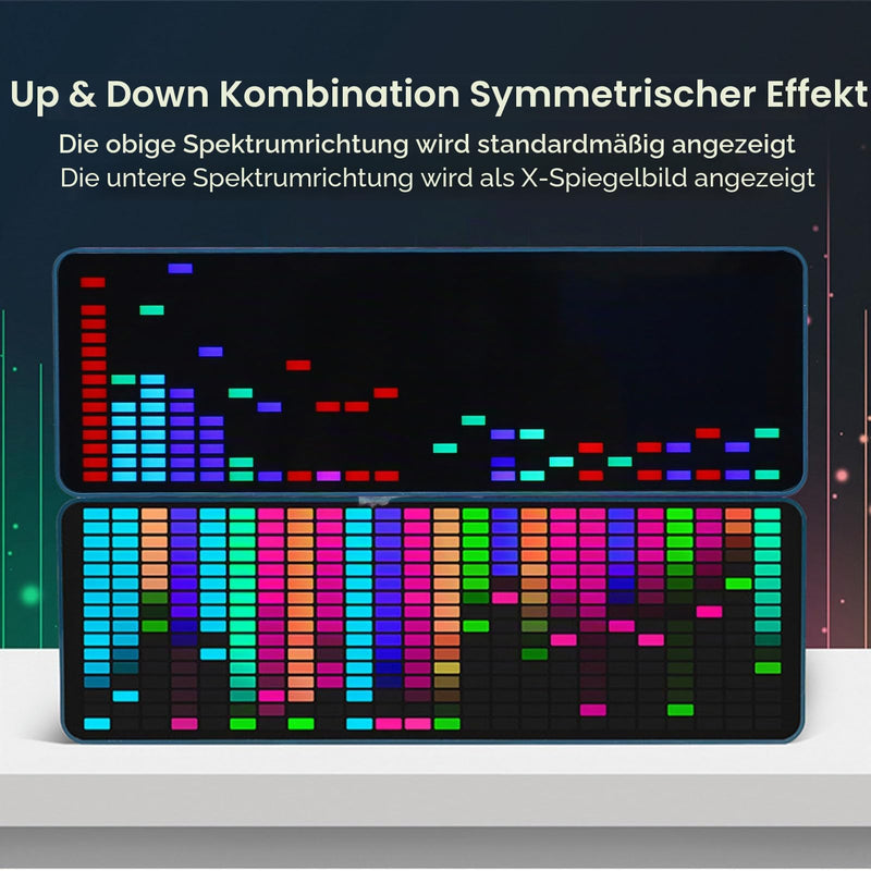 Real-time Music Visualizer RGB LED Spectrum Analysis Compatible with HiFi DJ Equipment Smart Home 16 x 24 cm