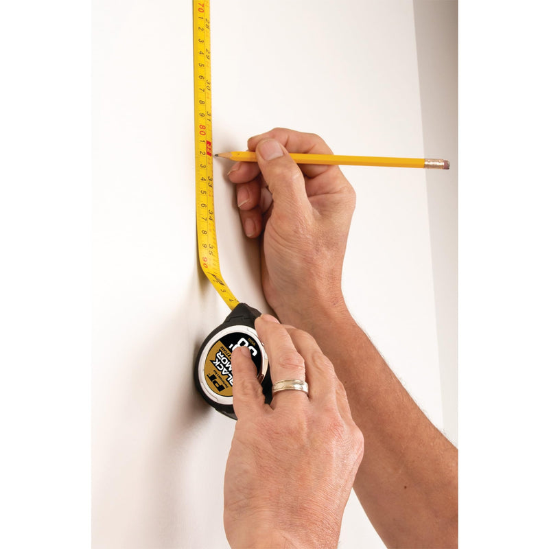 [Australia - AusPower] - Performance Tool W5055 Rubber Coated Tape Measure - High Accuracy, Extra-Wide Thumb Release, and Dual-Sided End Hook for Easy Measurements Heavy-Duty 10.1 m 