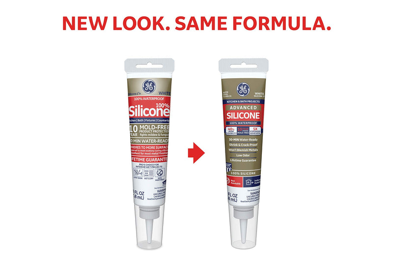 [Australia - AusPower] - GE Sealants & Adhesives GE284 Advanced Silicone 2 Kitchen & Bath Sealant, 2.8oz, Clear, 2 Fl Oz 