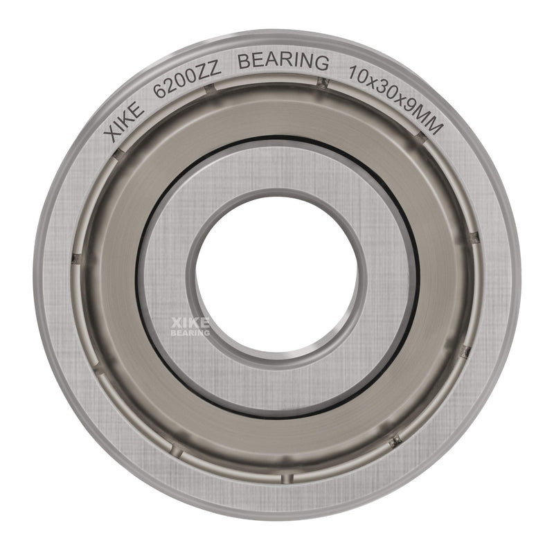 [Australia - AusPower] - XiKe (10 Pack) 6200ZZ Double Sealed Deep Groove Ball Bearings, 10x30x9mm, Pre-Lubricated for High RPM, Chrome Steel P6, ABEC 3 6200ZZ Size 10mmx30mmx9mm 